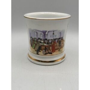 Vintage Dunoon Early Century Village Coffee Tea Mugs Made‎ In Scotland